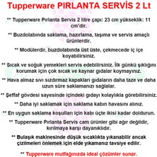Tupperware Pırlanta Servis 2 Lt Saklama Kabı Hsgl