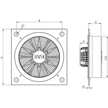 Bvn Bahçıvan Bsts 300 Sanayi Tipi Aksiyel Fan