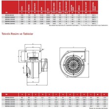 Bvn Bahçıvan Bdrs 125-50 Metal Gövdeli Öne Eğimli Radyal Salyangoz Fan