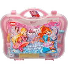 Crafy Winx Çantalı Oyun Hamuru Seti 200 Gr. 20 Parça - Açık Pembe