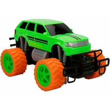 Suncon 1:18 Uzaktan Kumandalı Neon Jumbo Weels USB Şarjlı Araba 26 Cm. - Yeşil Jeep