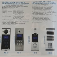 Multitek Multibus Sistem Mb-12 Görüntülü Zil Kapı Paneli 9g 02 01 0025