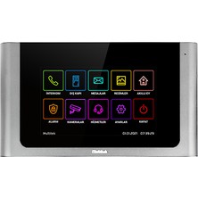 Multitek Ip Interkom VIP75-STD Standart 7 Inç LCD Daire Monitörü Beyaz Kasa 9g 05 00 0106