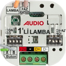 AUDIO 001801 Akıllı Ev Sistemi 1 Li Lamba Modülü Pt Pano Tip Anahtar Arkası