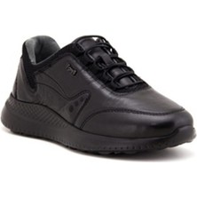 Forelli 47906-M Erkek Siyah Hakiki Deri Ortopedik Casual Ayakkabı