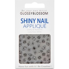 Glossy Blossom Floral Garden Midnight Tırnak Sticker 45257