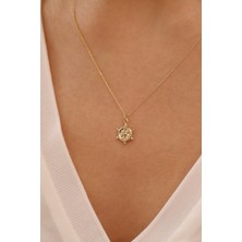 Milet Kuyumculuk 14 Ayar Altın Gemi Dümeni Forze Zincir Kolye