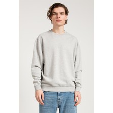 Jahr Marc Oversize Asit Yıkamalı Gri Erkek Sweatshirt