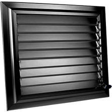 Panjur Fan 20x95 Cm Aspiratörlü - Fanlı Alüminyum Hareketli Yüzeysel Siyah Banyo Wc Menfezi