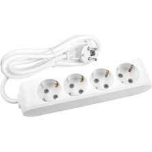 Viko ML-90113405 Multi-Let 4lü Priz Çocuk Korumalı Topraklı 5 Metre Kablolu Grup Priz