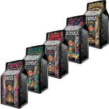 Livy Coffee Brazil-Ethiopia-Colombia-Guatemala- Rwanda Çekirdek Kahve 5X250  gr