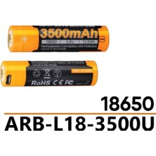 Fenix ARB-L18-3500 Mah USB Şarjlı Pil