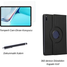 wowacs Huawei Matepad 11 2021 Tablet Kılıf Seti Standlı Pu Deri Kılıf + Temperli Ekran Koruyucu + Kalem