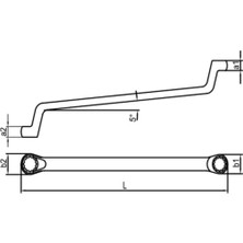 İzeltaş 0430 03 4146 Yıldız Iki Ağız Anahtar 41X46 mm