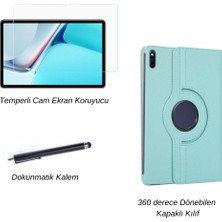 wowacs Huawei Matepad 11 2021 Tablet Kılıf Seti Standlı Pu Deri Kılıf + Temperli Ekran Koruyucu + Kalem