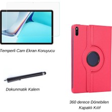 wowacs Huawei Matepad 11 2021 Tablet Kılıf Seti Standlı Pu Deri Kılıf + Temperli Ekran Koruyucu + Kalem