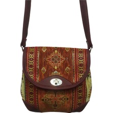 Erkan Otantik Kilim Desenli Postacı Çantası