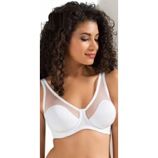 Le Jardin  9200 C Tül Kapli Soft C Cup Sütyen 100 Beyaz