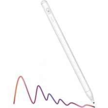 Fuchsia Xiaomi Mi Pad 5 Uyumlu Eğime Göre Çizgi Kalınlığı Değişen Şarjlı Dokunmatik Ekran Kalemi Stylus Pen