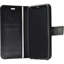 Case World Caseworld Samsung Galaxy S21 Fe Deri Deluxe Kapaklı Cüzdanlı Kılıf - Siyah