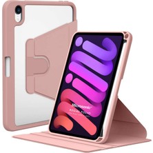 Microsonic Apple iPad Mini 6 2021 Kılıf (A2567-A2568-A2569) Regal Folio Pembe