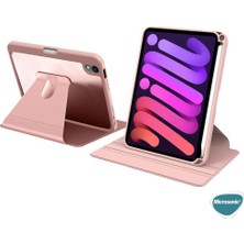 Microsonic Apple iPad Mini 6 2021 Kılıf (A2567-A2568-A2569) Regal Folio Pembe