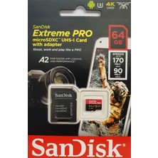 Sandisk 64GB Extreme Pro 170MB/S Micro Sdxc