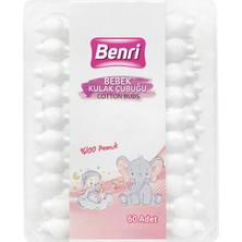 Benri Baby Emniyetli Kulak Çubuğu 60 Adet