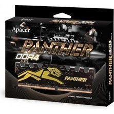 Apacer Panther Black-Gold 16GB (1X16GB) 3200MHZ CL16 Ddr4 Gaming Ram (AH4U16G32C08Y7GAA-1)