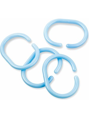 Hagiki Pembe Banyo Perde Halkası 20ADETLI