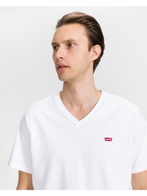 Levi's Erkek Original Housemark T-Shirt Beyaz A2084-0000