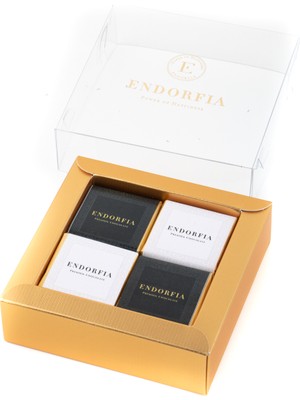 Endorfia Mix Madlen Beyaz-Siyah Küçük Kurumsal Kutu Gold