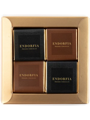 Endorfia Mix Madlen Kahverengi-Siyah - Küçük Kurumsal Kutu - Gold