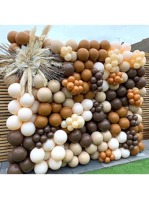 Trend Hediye Sepeti Çikolata Karamel Sütlü Kahve Deniz Kumu Balon 100 Adet ve 5 M Balon Zinciri