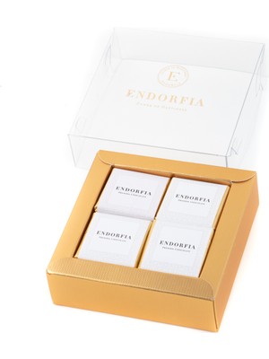 Endorfia Sütlü Madlen Beyaz - Küçük Kurumsal Kutu - Gold