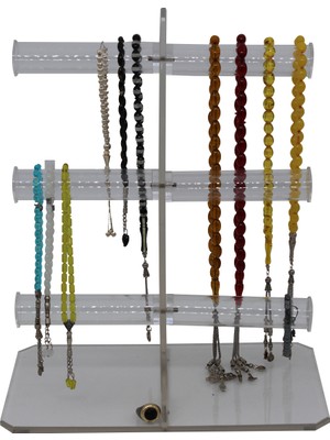 Stand Market  Silindir Pleksi Spesiyal 3'lü Bileklik Standı