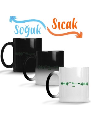 Baskı Dükkanı Bass Sihirli Kupa Bardak Porselen