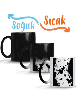 Baskı Dükkanı Alice Down Sihirli Kupa Bardak Porselen