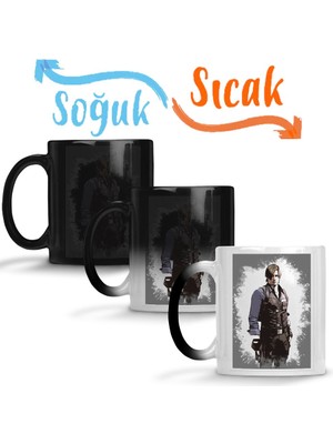 Baskı Dükkanı A Tribute To Leon Kennedy Onesie Sihirli Kupa Bardak Porselen