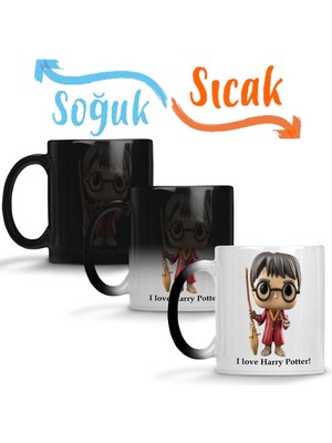 Baskı Dükkanı I Love My Dog Köpek Sihirli Kupa Bardak Porselen