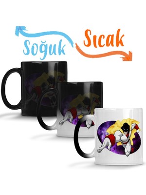 Baskı Dükkanı Space Ghost 01 Sihirli Kupa Bardak Porselen