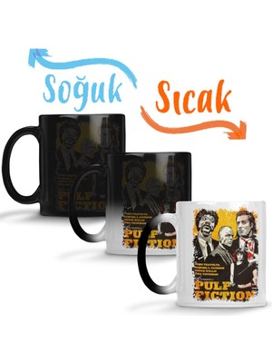 Baskı Dükkanı Pulp Ficition Sihirli Kupa Bardak Porselen