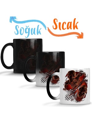 Baskı Dükkanı Rock Sihirli Kupa Bardak Porselen