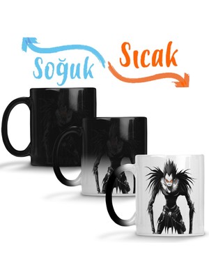 Baskı Dükkanı Ryuk Sihirli Kupa Bardak Porselen