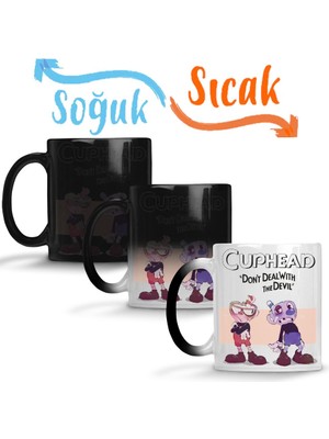 Baskı Dükkanı Cuphead Sihirli Kupa Bardak Porselen