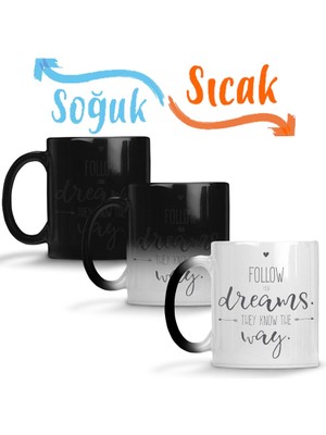 Baskı Dükkanı Znn Enjoy Every Moment Sihirli Kupa Bardak Porselen