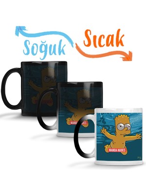 Baskı Dükkanı Lion Of Judah (2) Sihirli Kupa Bardak Porselen