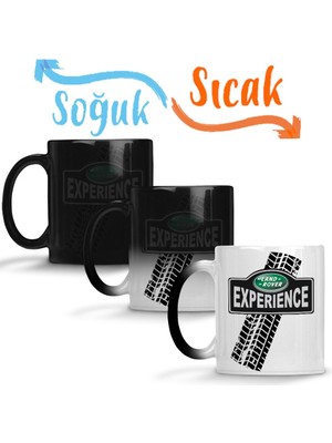 Baskı Dükkanı Land Rover Experience Sihirli Kupa Bardak Porselen