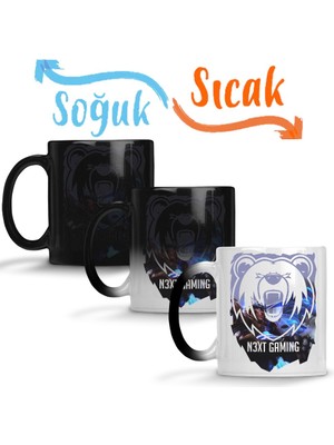 Baskı Dükkanı Garen Deus Rei Sihirli Kupa Bardak Porselen