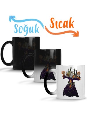 Baskı Dükkanı Warlock Junkrat Sihirli Kupa Bardak Porselen